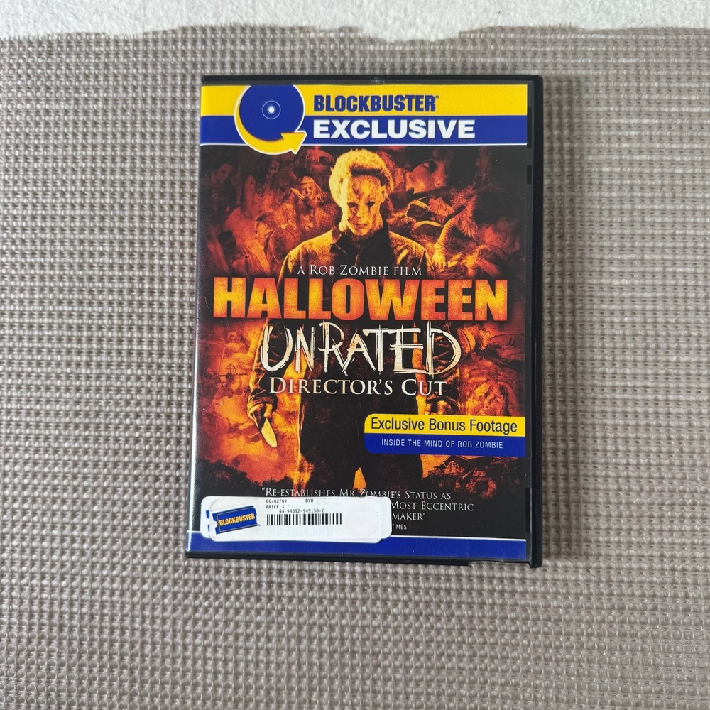 Dimension Halloween DVD Unrated Director's Cut Blockbuster Exclusive Rob Zombie